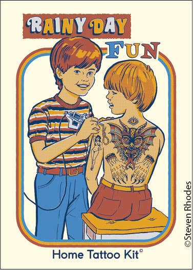 Magnet-Rainy Day Fun. Home Tattoo Kit