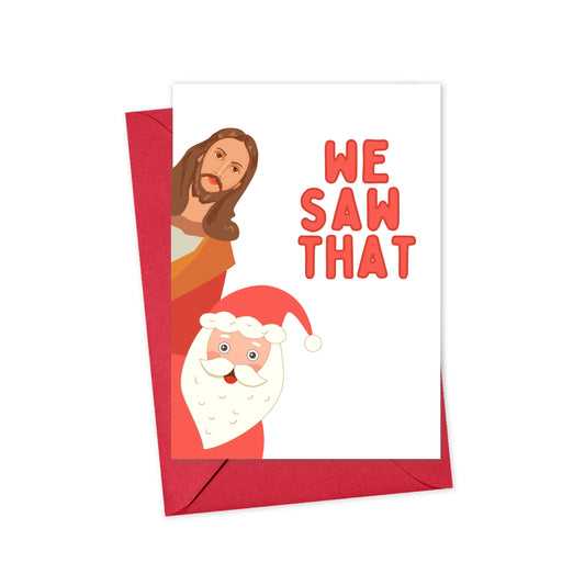 R is for Robo - We Saw That Funny Christmas Cards - BEST SELLER Holiday Card