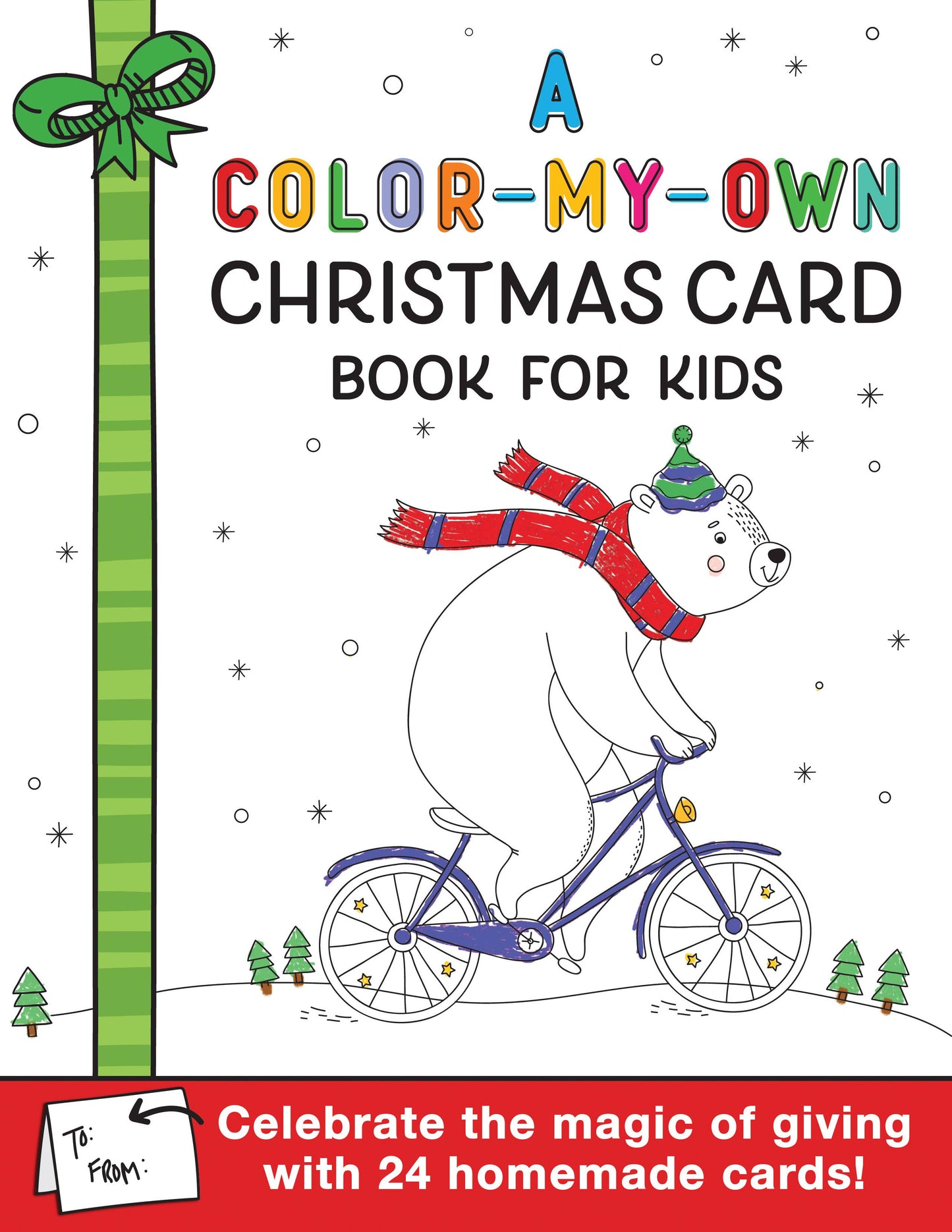 Color-My-Own Christmas Card Book for Kids, A (TP)