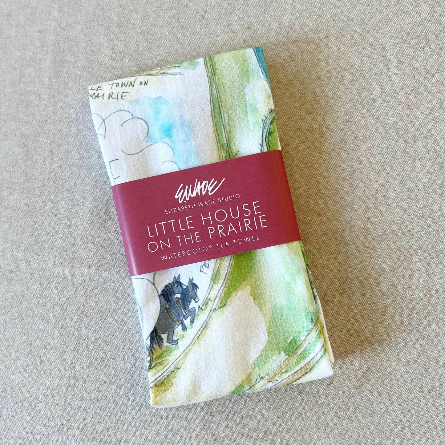 Elizabeth Wade - Little House on the Prairie Tea Towel
