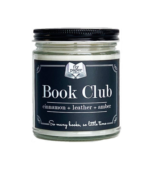 Candle - Book Club 9oz Literary - Glass - Soy