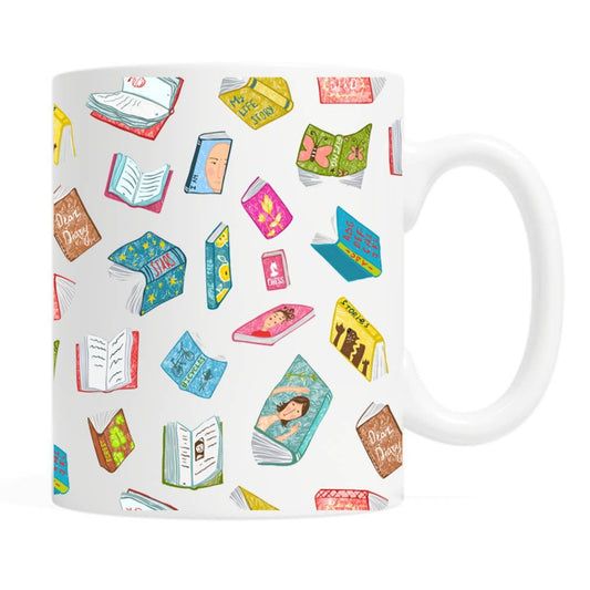 Fly Paper Products - Floating Books - Coffee Mug