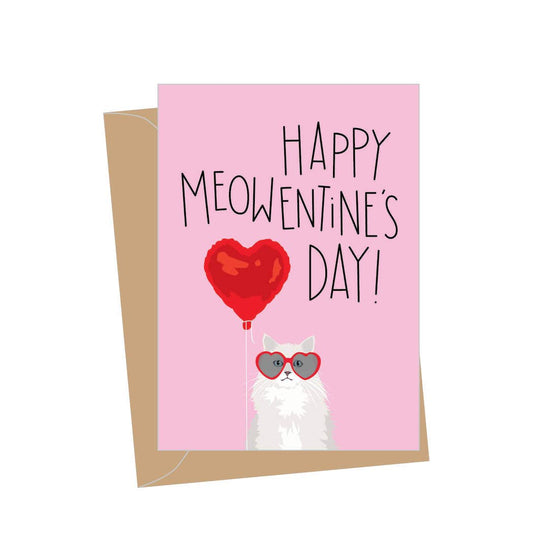 Apartment 2 Cards - Mini Valentine Meowentine, Folded Enclosure Cards