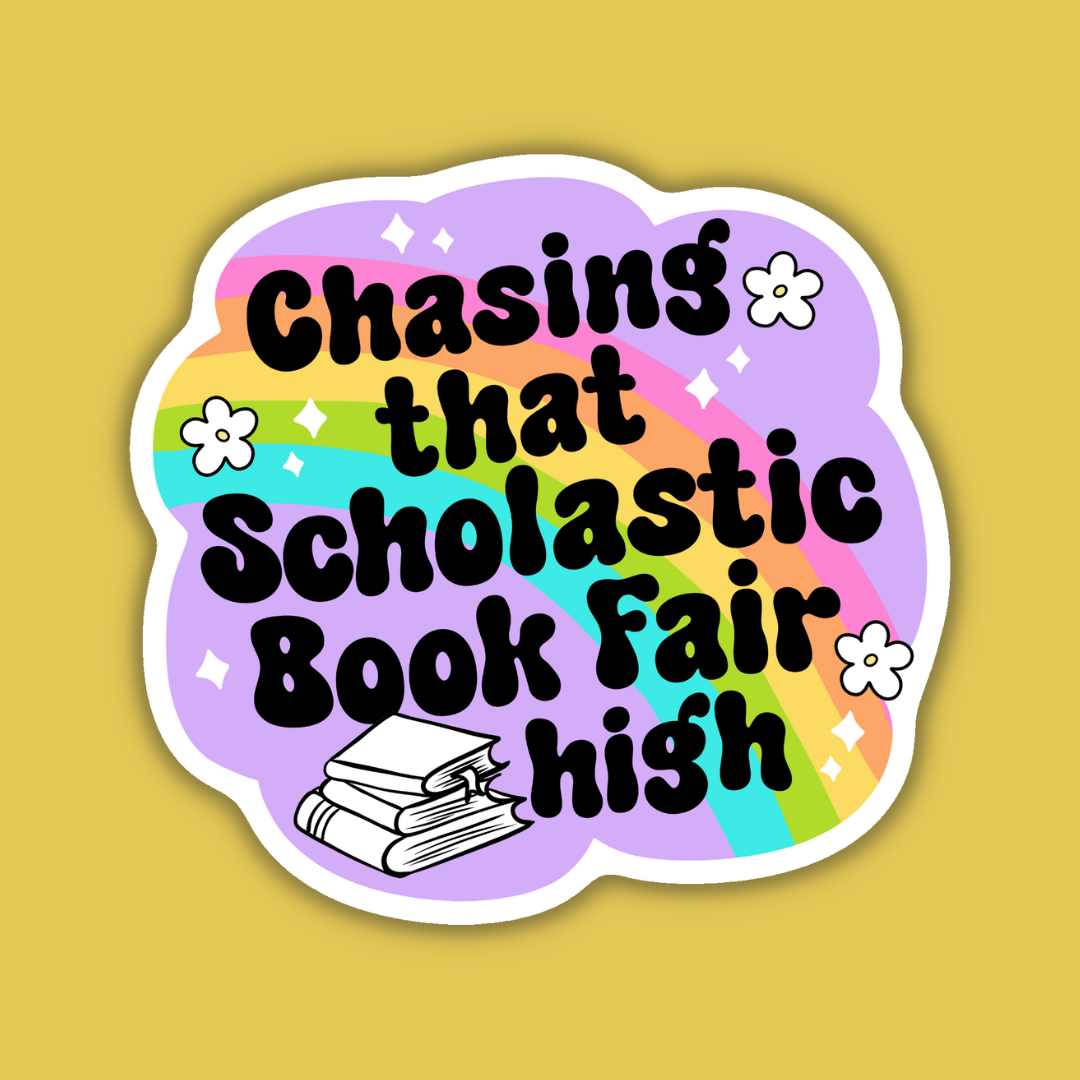 Indigo Maiden - Chasing That Scholastic Book Fair High Sticker