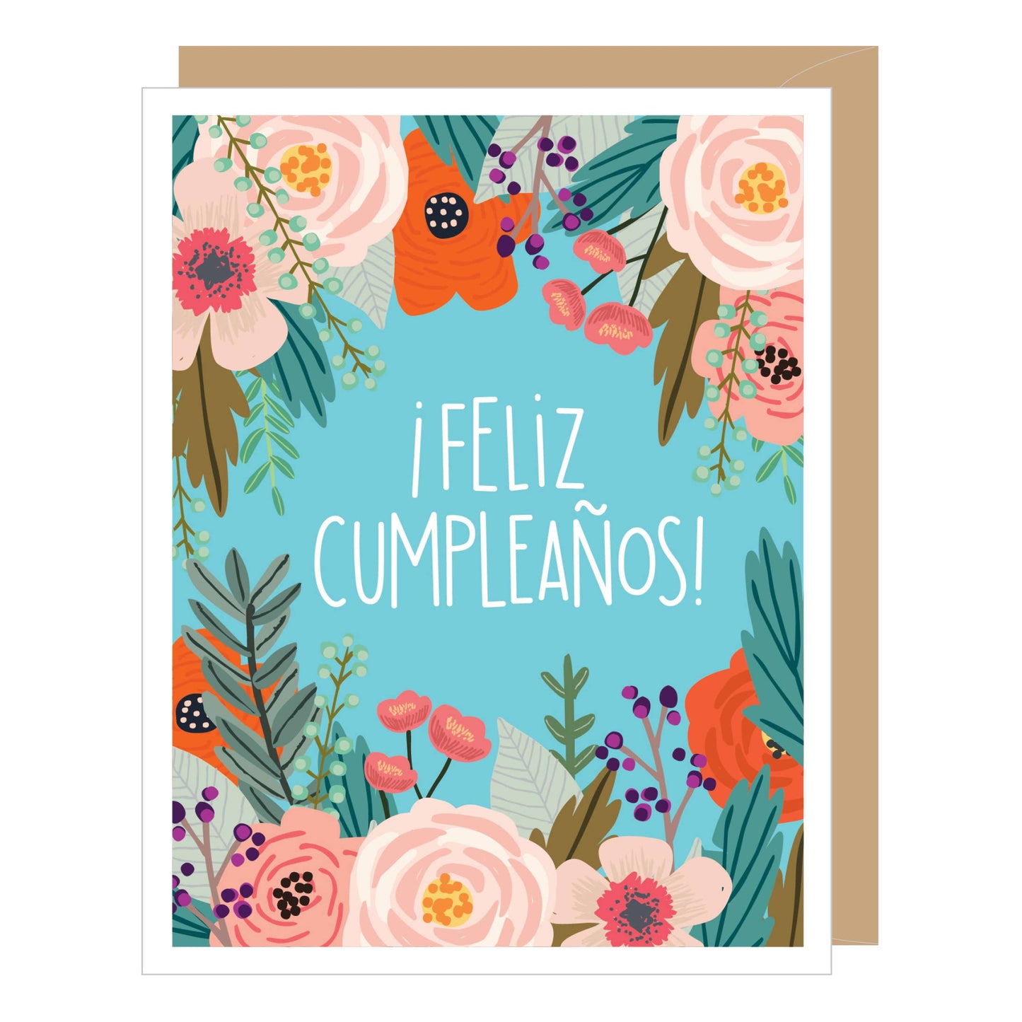 Apartment 2 Cards - SPANISH Floral Birthday Card