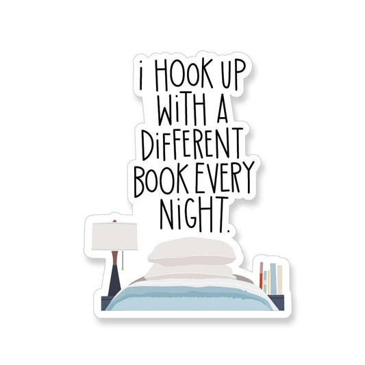 Apartment 2 Cards - Hook up with a Book Sticker