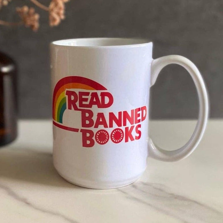 Bookish Love Co. - Reading Rainbow Banned Books Mug