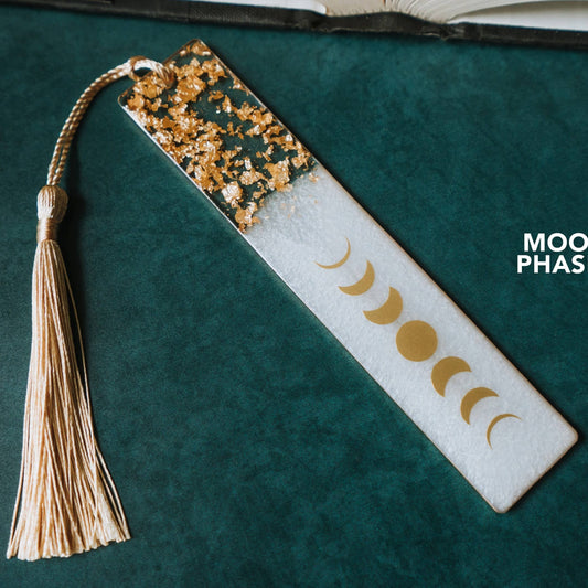 Dege Creative - Moon Phases & Geode Resin Bookmark