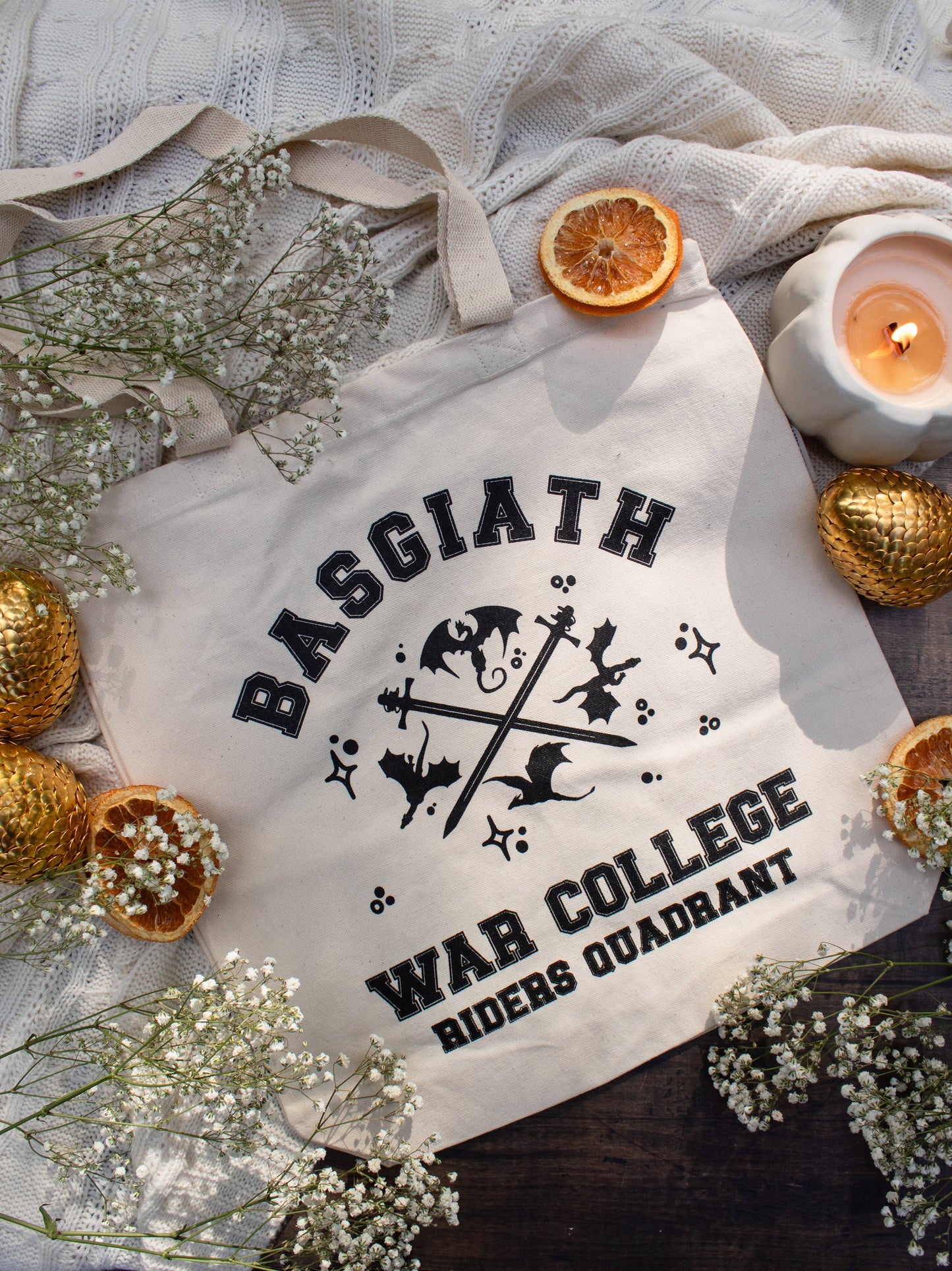 Fourth Wing | Basgiath War College Organic Cotton Tote