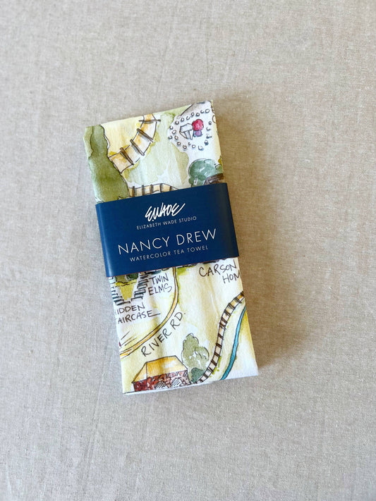 Nancy Drew Tea Towel