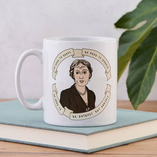 Bookishly - Author Virginia Woolf Illustrative Mug