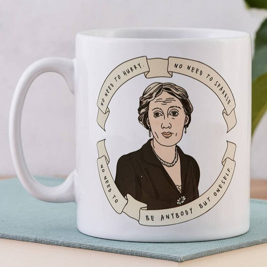 Bookishly - Author Virginia Woolf Illustrative Mug