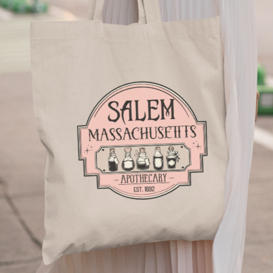 Indigo Maiden - Salem Massachusetts Apothecary Halloween Tote Bag