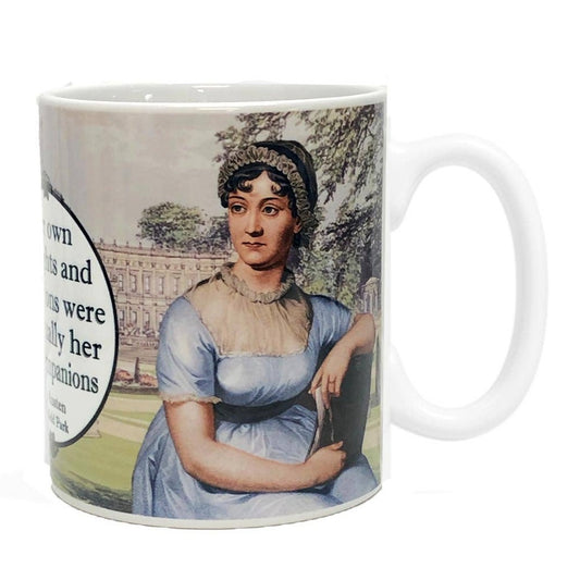 Fly Paper Products - Jane Austen "Mansfield Park" Literary Quote Ceramic Mug