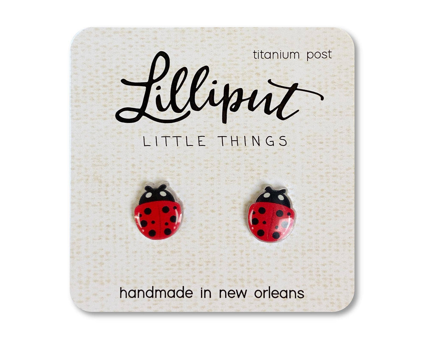 Lilliput Ladybug Earrings