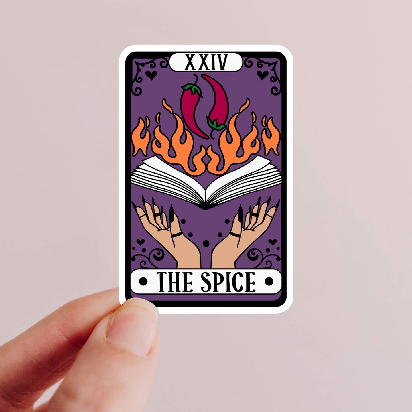 Alliterates - Tarot Card Sticker - The Spice