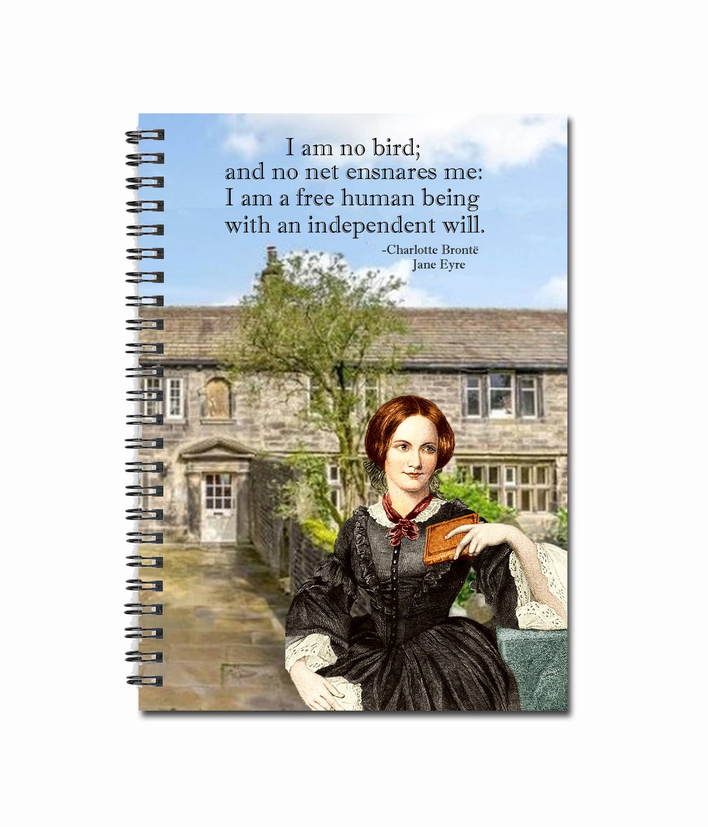 Charlotte Bronte Jane Eyre Quote Unlined Rigid Notebook