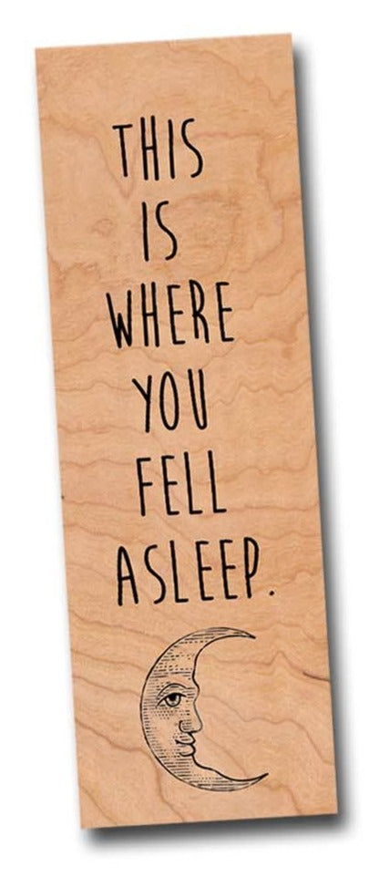 This Is Where You Fall Asleep Bookmark